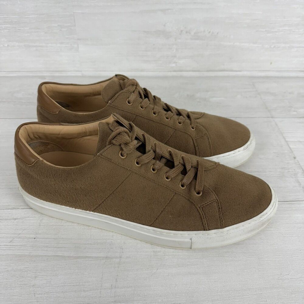Greats Brooklyn The Royale Mens Sneakers Shoes Size 9 Brown Sueded Fabric Italy‎